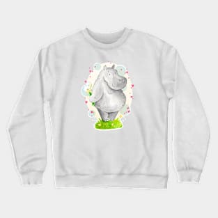 Hippo Love Crewneck Sweatshirt